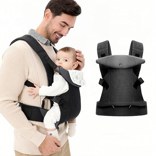 IULONEE Baby Carrier Newborn Holder Carriers Carry for Infant 3-15kg Black