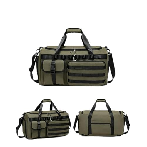 Military Tactical Holdall Gym Bag for Men and Women, 3 in1 Sports Duffle