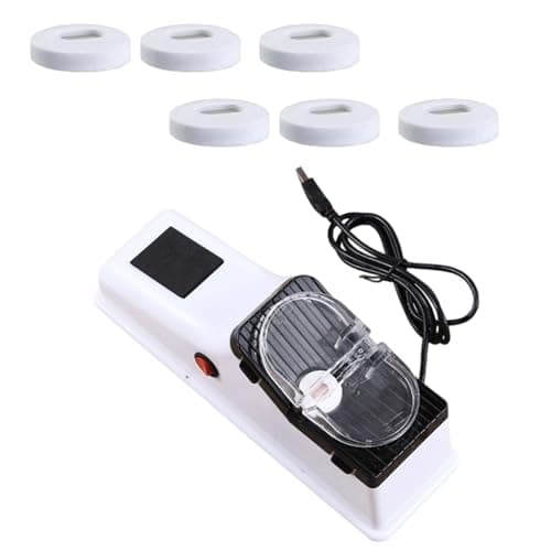 Portable Electric Knives Sharpener with USB Port and 6 Grinding Discs Ideal for Outdoor Activities Cooking Theme Parties Kitchen Accessory — view 4