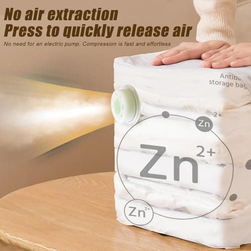 Vacuum Bags for Travel Compression without Pump with Closure — view 5