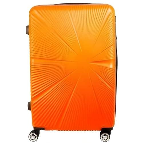 Set of 3 Pcs Luggage Hard Shell Suitcase, Orange — view 5