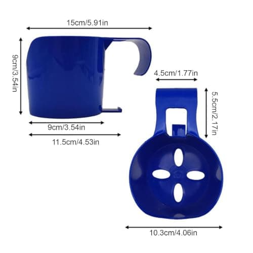 Swimming Pool Cup Holder - 4 Piece Portable Spill Proof Detachable, Drink T — view 6