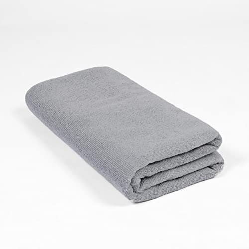 Brentfords Charcoal Microfibre Large Towel, Quick Dry Beach Towel; Gym, Beach, Yoga, Sand Free Highly Absorbent, 71x152cm — view 5