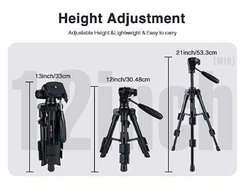 ZOMEI Q100 21" Desktop Mini Phone Holder Aluminum Camera Travel Tripod — view 3