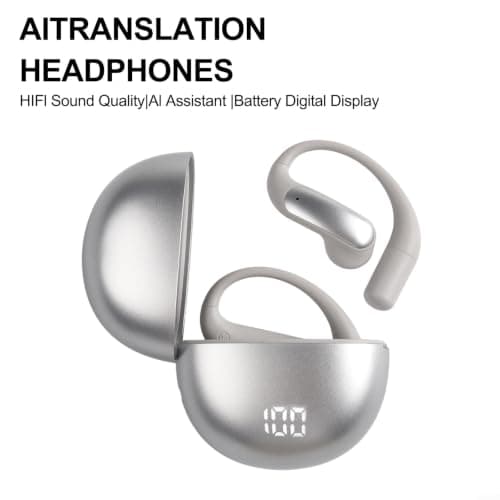 Open Ear Translator Device Ergonomic Hook Design Comfort Fit(Silver) — view 6