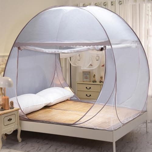 Pop-Up Mosquito Net Tent with Single Door, 100W x 190L cm, Coffee, mosquito net mosquito net for bed, mosquito net travel, mosquito netting,mosquito nets — view 3