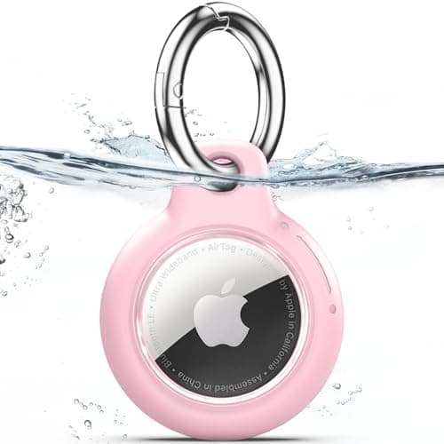 TNSNK for AirTag Holder Keyring, 1 Pack,Pink