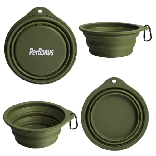 PetBonus 2-Pack Collapsible Dog Bowls, Portable Travel Dog Water Food Bowls — view 2