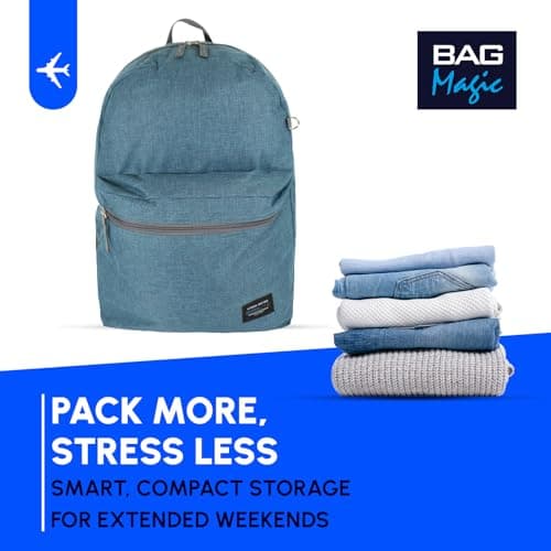 Bordlite 40x30x20cm Underseat Cabin Backpack | Fits Ryanair Free Onboard Bag Allowance | Airline Approved Hand Luggage for EasyJet, Wizz Air, TUI, KLM | Lightweight Travel Daypack - Teal — view 6