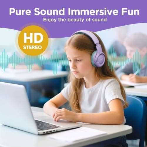 Acer Kids Headphones Wired with 85/94dB Volume Limit, 3.5mm Jack and USB C — view 4