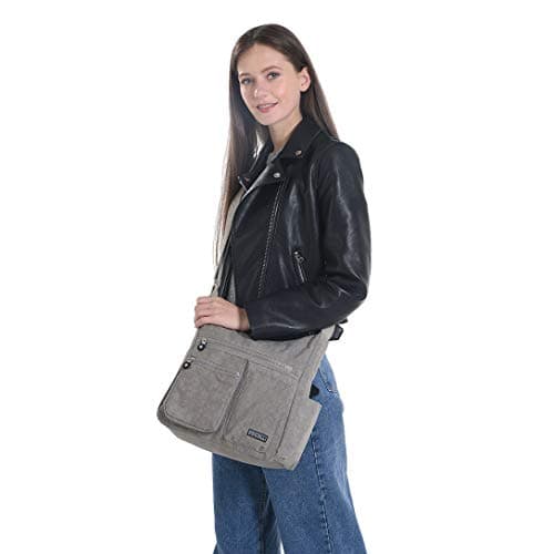 MHCNLL Crossbody Bag with Anti Theft RFID Pocket - Women Lightweight Water-Resistant Purse (Purple) — view 3