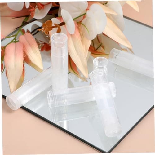 Empty Lip Balm Tubes 50pcs Plastic Push Wheel Refillable Mini Containers — view 4