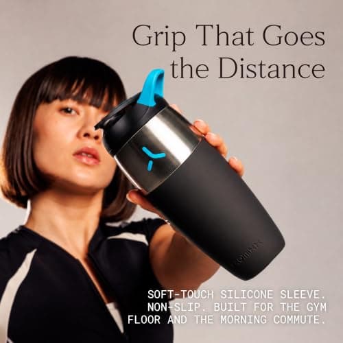 PROMIXX Pursuit Stainless Steel Shaker Bottle 760ml, Black — view 5