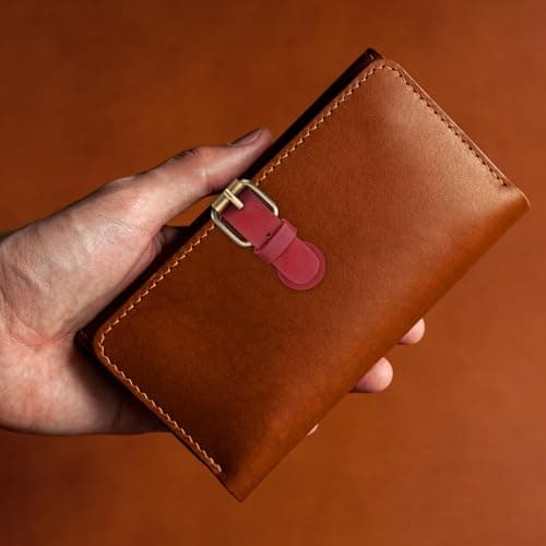 sourcing map 1 Pcs Leather Snap Buckles Snap Button Closure, Magnetic Snaps for Purses and Totes, Sew on Leather Closure Fasteners for Wallet Bags Making Supplies DIY Craft, Brown — view 5
