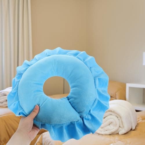 Zerodeko Spa Massage Face down Pillow, Blue Cloth U-Shaped Neck Support — view 5