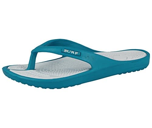 New Ladies Eva Toe Post Flip Flop Womens Pool Beach Slipper Water Proof Shoes (UK 3, Turquoise)