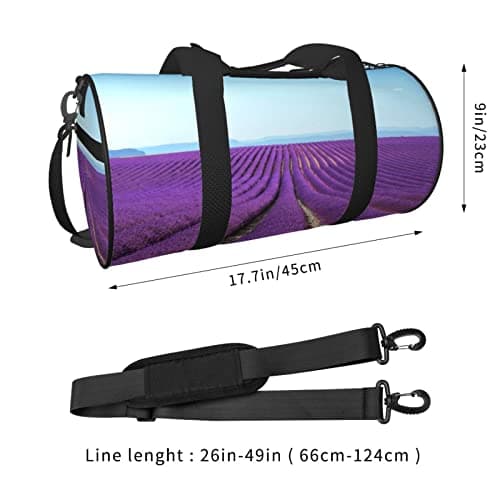 Mermaid Scale Round Large-Capacity Travel Luggage Bag,Suitable For Exercise, Travel,Many Outdoor Activities, Romantic Lavender, One Size — view 4