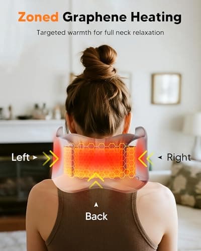 arboleaf Neck Pillow with Heat, Rechargeable Neck Warmer for Pain Relief — view 2