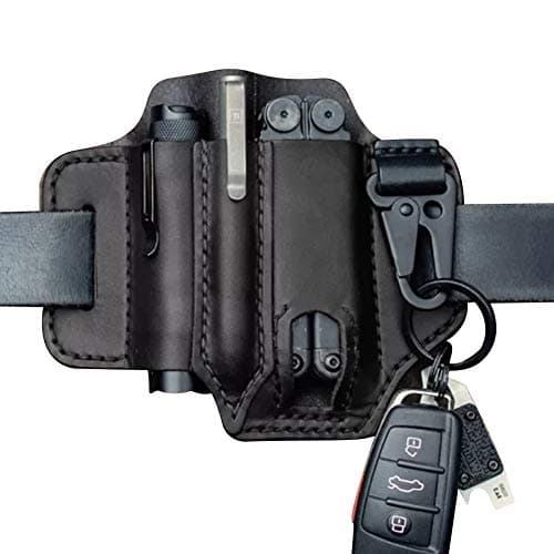 Uposao EDC Leather Sheath Multitool Leather Sheath Organizer with Key — view 4