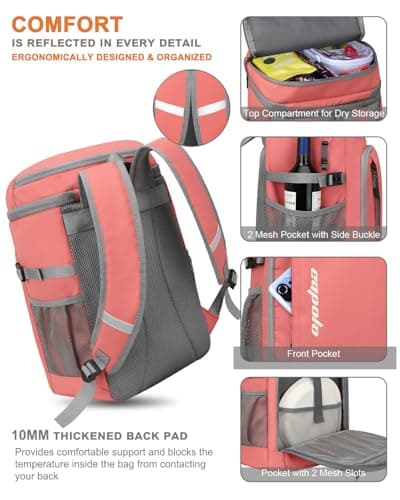 Capolo Cooler Backpack Insulated Leak Proof for Women Men Soft Cooler Bag — view 6