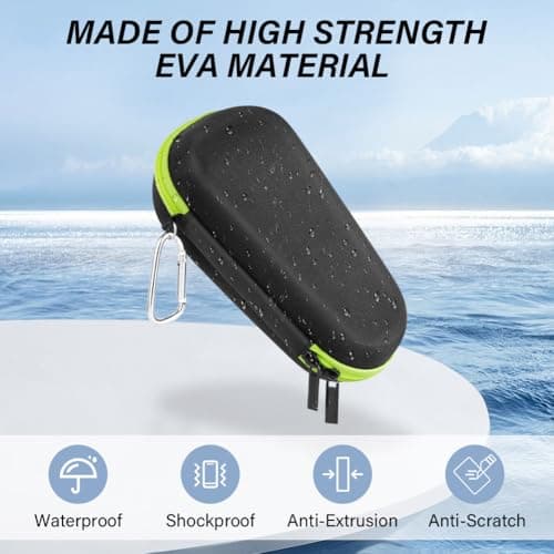 AOGOE Case Compatible with Braun Shaver S3/5/7/9, Electric Shaver Case for Braun Series 3, 5, 7, 9, Case for Braun Series 3/5/7/9 Electric Razor Shaver,Waterproof Razor Storage Box for Travel Home Use — view 4