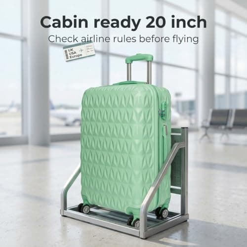 CMY Suitcase 20 Inch Cabin Hard Shell Lightweight ABS Carry-On Luggage — view 5