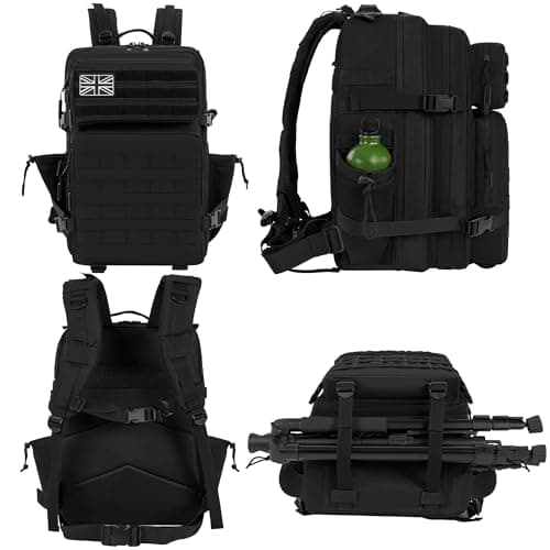 OUUTMEE Military Tactical Backpack 45L, MOLLE Rucksack for Men — view 2