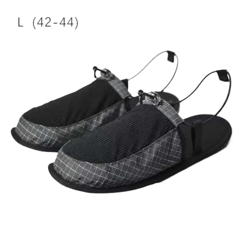 Ultralight Foldable Camp Shoes Portable Travel Slippers for Hiking Gray — view 4