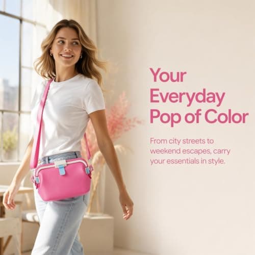 Women Summer Huggea Bag, Waterproof Foldable Silicone Crossbody Tote Large 67.63oz Beach Handbag Purse — view 3