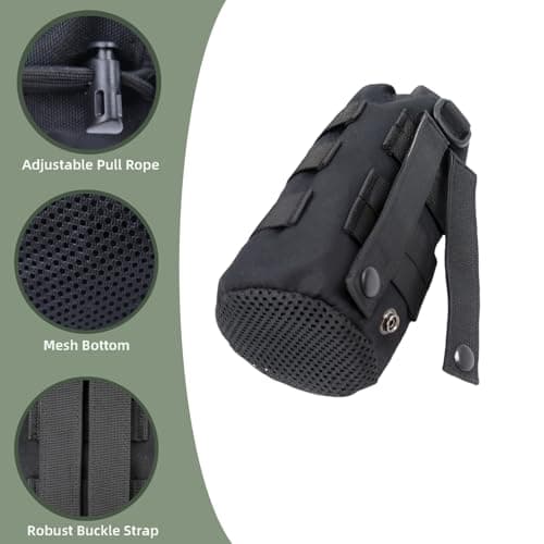 Molle Bag 3 Pack Tactical Waist Bags with 12 Accessories Multifunctional Fanny Pack Compact Belt Bag Bum Bag EDC Pouch for Camping Cycling Training — view 4