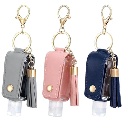 3PCS Hand Sanitiser Gel with Clip,Portable Hand Sanitiser with Clip