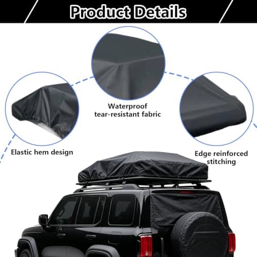 Icetop Roof Box Cover, 1.6m x 1.45m Heavy-Duty Universal Fit for Car Top — view 3