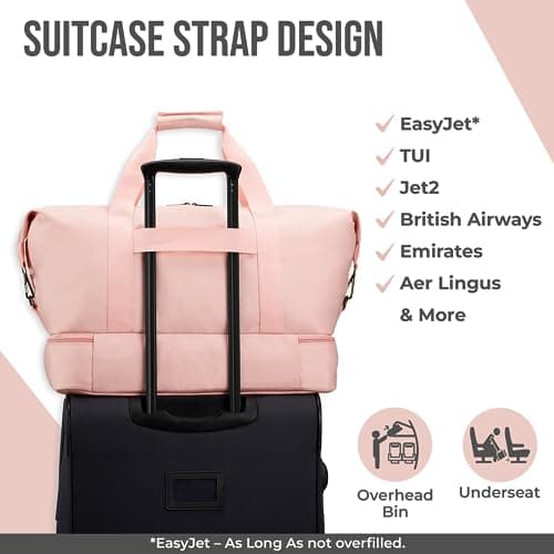 FAROWELL Overnight Hospital Bag, Travel Bags for Women, Pregnancy Baby Maternity Hospital Bag Holdall Duffle, Weekend Bags for Women, Easyjet Cabin Hand Luggage Underseat Weekender Duffel Womens — view 4