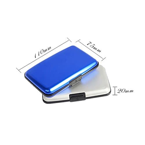GreatDeals4you Aluma Aluminium Red Wallet Credit Card Holder RFID Blocking — view 4