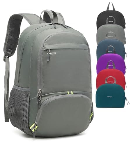 MRPLUM 30L Rucksack Foldable Ultralight Packable Backpack,Grey