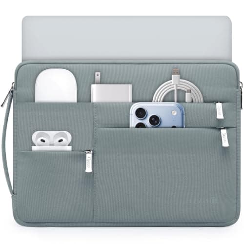 HYZUO 14-15 Inch Laptop Case Sleeve Bag for MacBook Air 15 M5, Ash Blue