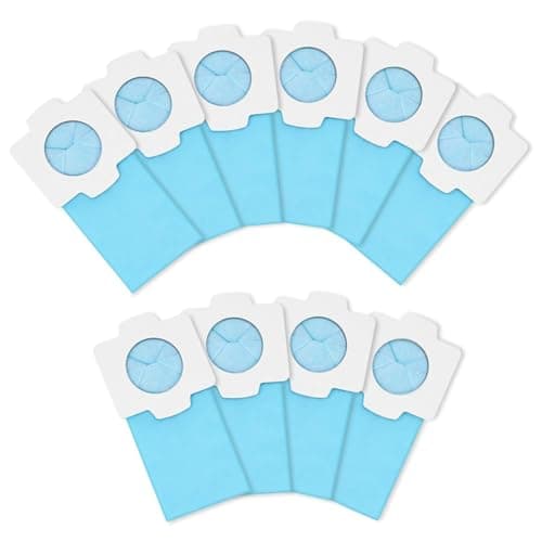BRIOTA Pack of 10 Vacuum Cleaner Bags for Makita, Reusable Antibacterial Vacuum Cleaner Accessories Paper Pack, for Makita DCL182, CL107, CL072, CL102, BCL142, BCL182
