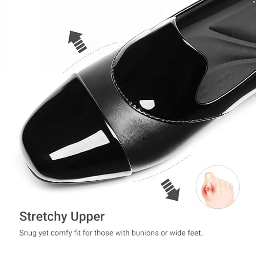 DREAM PAIRS Women's Loafers Orthopedic Work Dress Shoes,Black-Pat,6.5 — view 4