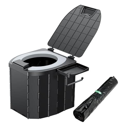 Aupoko Foldable Camping Toilet - Portable Loo for Outdoor Emergency Use