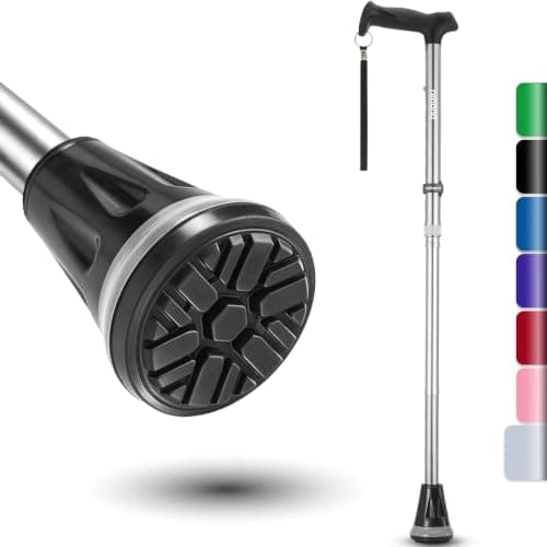 Rehand walking Cane - Foldable, Adjustable, Collapsible Walking Canes for Men & Women, Heavy Duty All Terrain Tip, with Travel Bag | Walking Sticks for Seniors & Adults