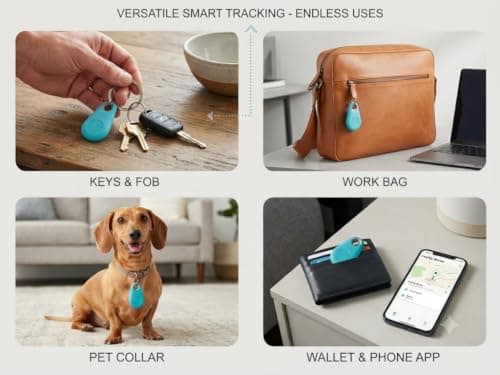 Powerful Bluetooth Item Finder–Smart Tracker Travel-Friendly, Replaceable Battery Remote control Prevent Loss Wallet, Suitcase Anti-Lost Device Luggage for pets cat (Blue) — view 5