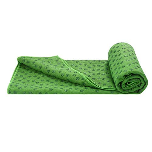voidbiov Yoga Mat Towels With Mesh Carrying Bag, Quick Dry Non Slip Dot Grip Bikram Pilates Towel, Extra Long (185 x 62 cm, 73" x 24") — view 4