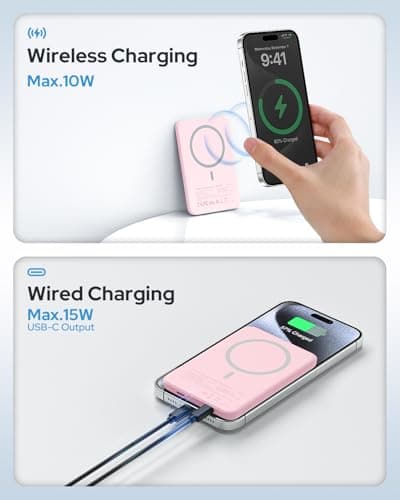 for Magsafe Power Bank, 5000mAh Slim Wireless Portable Charger — view 5