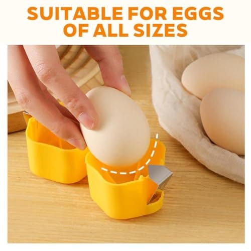 Egg Shell Opener, 2026 New Egg Opener, Eg-g Shell Separator for Raw Eggs Gadgets Cracker Tool, Upgrade Stainless Steel Eggs Cutter EggCracker Tool Multifunctional EggCutter Multipack — view 4