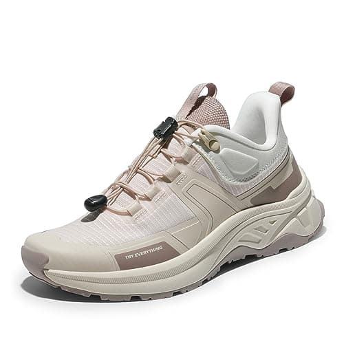 NORTIV 8 Women's Hiking Shoes,Size 6.5,Khaki