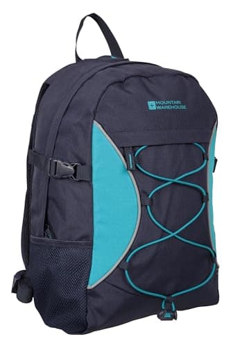 Mountain Warehouse Bolt 18L Backpack - Ripstop Rucksack, Compression Straps Bag - For Travelling Teal — view 2