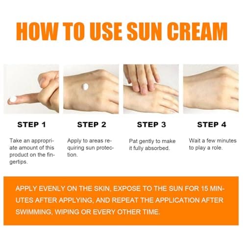 100Pcs Mini Travel Size Sunscreen & Sun Cream,SPF50+ PA+++ Mineral Sunscreen,Lightweight Non-Greasy Face Sunscreen,Face Moisturiser,Waterproof Sun Lotion for Outdoor,Beach,Daily Use (1ml Each) — view 5