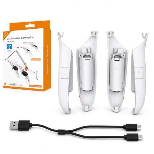 2 Pcs Rechargeable Battery Pack Cover for Meta Quest 3S/Quest 3 Controllers