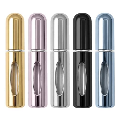 luxwo 5PCS 5ml Perfume Travel Bottles, Perfume Atomiser, Refillable Spray