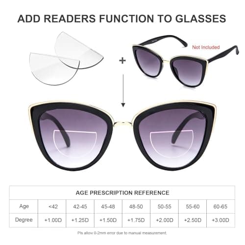 SKYWAY Stick on Bifocal Lens, Convert Sunglasses, Ski Goggles, or Cycling Glasses into Magnified Readers, Bifocal Sunglasses, Reusable Lenses (1 pair) 2.5 Diopter — view 2